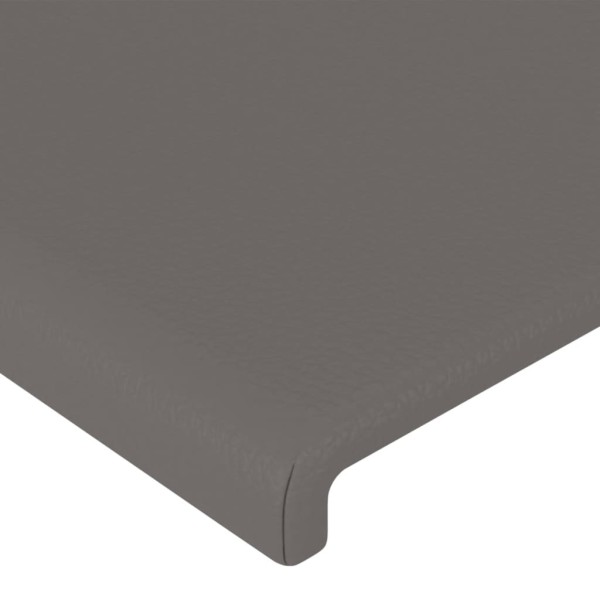 Cabeceros 2 unidades de cuero sintético gris 80x5x78/88 cm Cabeceros 2 unidades de cuero sintético gris 80x5x78/88 cm