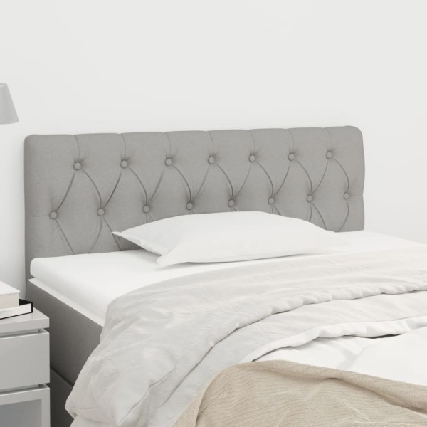 Cabecero de tela gris claro 100x7x78/88 cm Cabecero de tela gris claro 100x7x78/88 cm