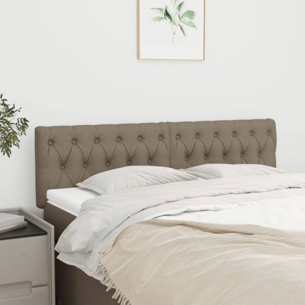 Cabeceros 2 unidades de tela gris taupe 80x7x78/88 cm Cabeceros 2 unidades de tela gris taupe 80x7x78/88 cm