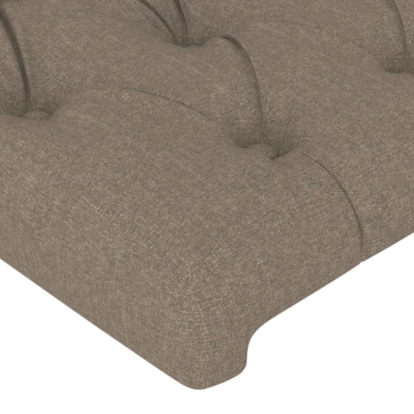 Cabeceros 2 unidades de tela gris taupe 80x7x78/88 cm Cabeceros 2 unidades de tela gris taupe 80x7x78/88 cm