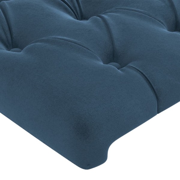 Cabeceros 2 unidades de terciopelo azul oscuro 80x7x78/88 cm Cabeceros 2 unidades de terciopelo azul oscuro 80x7x78/88 cm