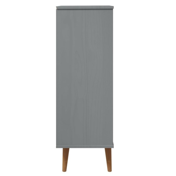 Zapatero MOLDE madera maciza de pino gris 59,5x35x103 cm Zapatero MOLDE madera maciza de pino gris 59,5x35x103 cm