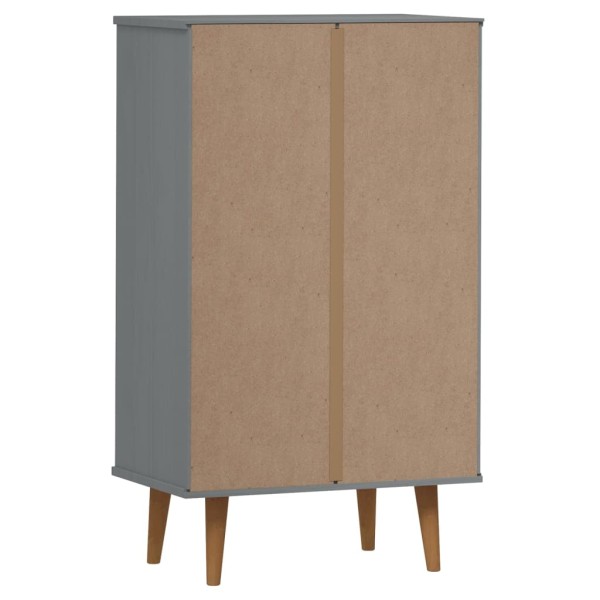 Zapatero MOLDE madera maciza de pino gris 59,5x35x103 cm Zapatero MOLDE madera maciza de pino gris 59,5x35x103 cm