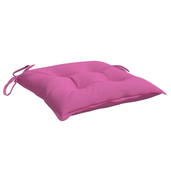 Cojines para silla 4 unidades tela rosa 40x40x7 cm Cojines para silla 4 unidades tela rosa 40x40x7 cm
