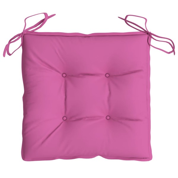 Cojines para silla 4 unidades tela rosa 40x40x7 cm Cojines para silla 4 unidades tela rosa 40x40x7 cm