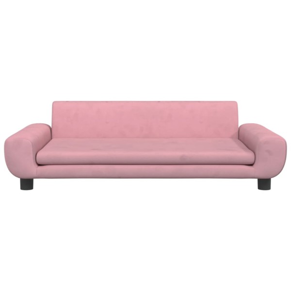Sofá para niños de terciopelo rosa 100x54x33 cm Sofá para niños de terciopelo rosa 100x54x33 cm