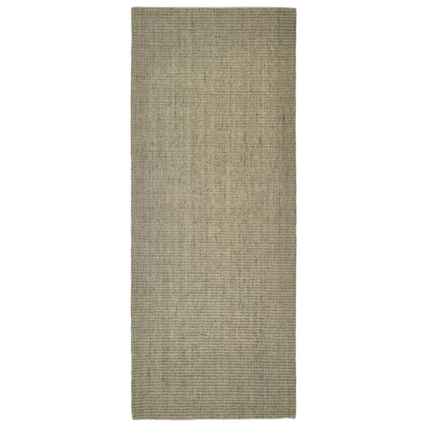 Alfombra de sisal para rascador gris taupe 80x200 cm Alfombra de sisal para rascador gris taupe 80x200 cm