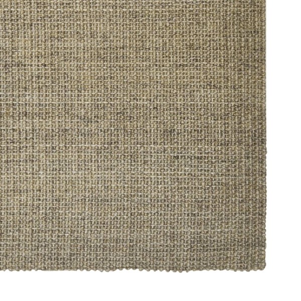 Alfombra de sisal para rascador gris taupe 80x200 cm Alfombra de sisal para rascador gris taupe 80x200 cm
