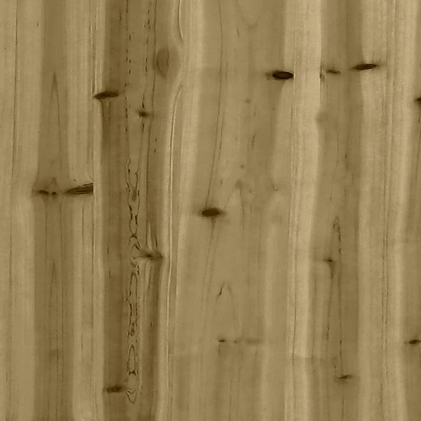 Banco jardín con gaviones madera pino impregnada 287x71x65,5 cm Banco jardín con gaviones madera pino impregnada 287x71x65,5 cm