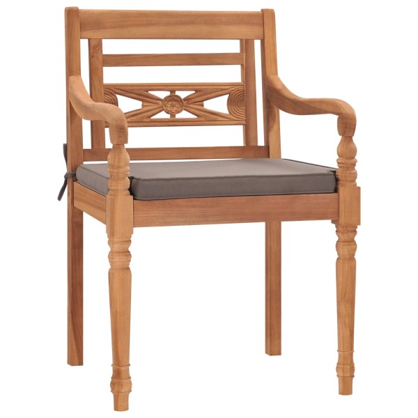 Juego comedor de jardín 7 piezas con cojines madera maciza teca Juego comedor de jardín 7 piezas con cojines madera maciza teca