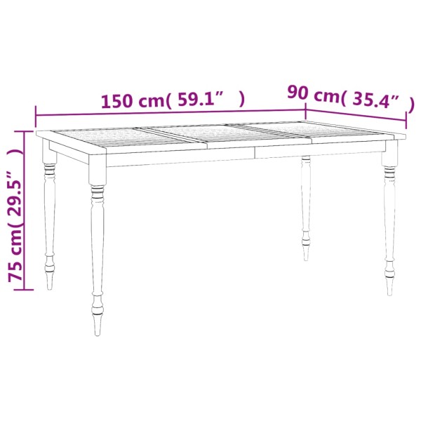 Juego comedor de jardín 7 piezas con cojines madera maciza teca Juego comedor de jardín 7 piezas con cojines madera maciza teca