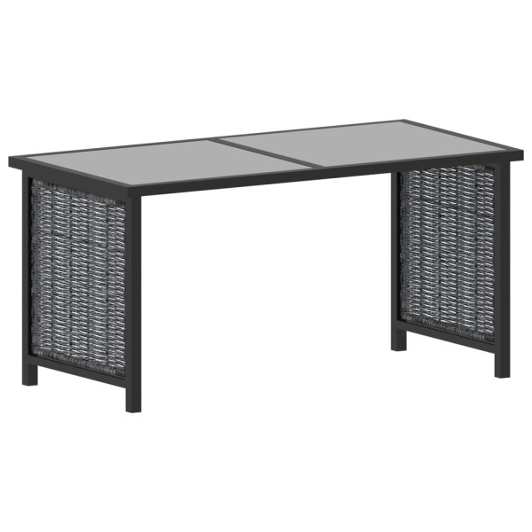 Muebles jardín 8 pzas y cojines ratán sintético gris antracita Muebles jardín 8 pzas y cojines ratán sintético gris antracita