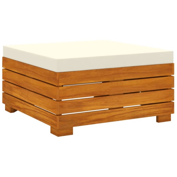 Muebles de jardín 9 piezas con cojines madera maciza de acacia Muebles de jardín 9 piezas con cojines madera maciza de acacia