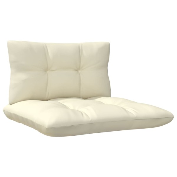Muebles de jardín 13 piezas cojines madera de pino crema Muebles de jardín 13 piezas cojines madera de pino crema