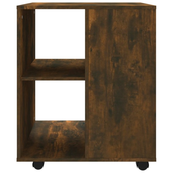 Armario ruedas madera contrachapada roble ahumado 60x53x72 cm Armario ruedas madera contrachapada roble ahumado 60x53x72 cm