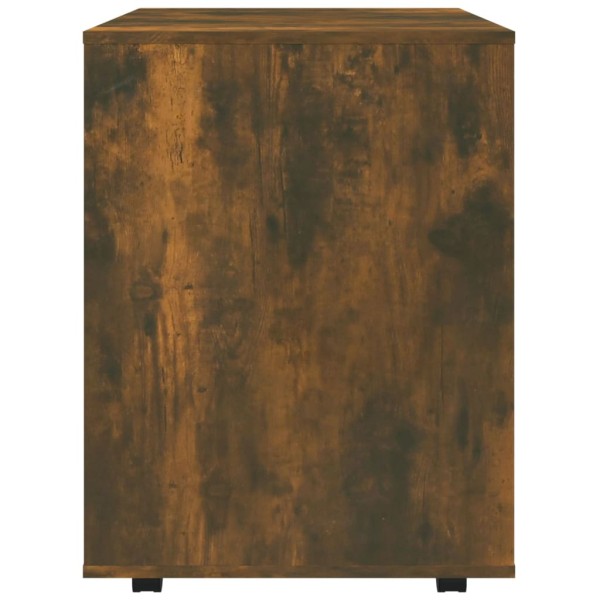 Armario ruedas madera contrachapada roble ahumado 60x53x72 cm Armario ruedas madera contrachapada roble ahumado 60x53x72 cm