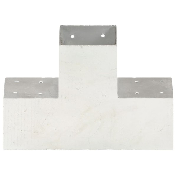 Conectores de postes en X 4 uds metal galvanizado 101x101 mm Conectores de postes en X 4 uds metal galvanizado 101x101 mm