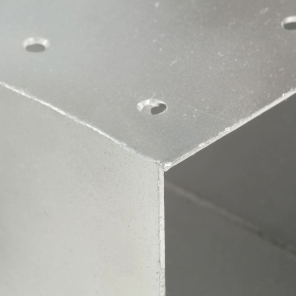 Conectores de postes en X 4 uds metal galvanizado 101x101 mm Conectores de postes en X 4 uds metal galvanizado 101x101 mm