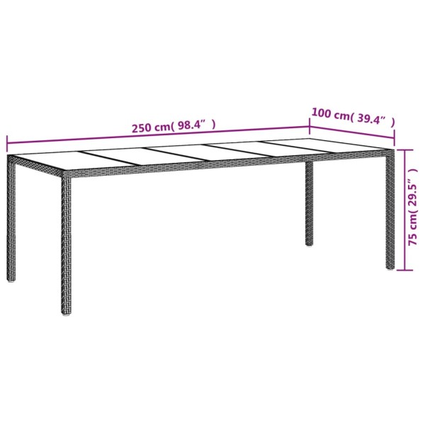Set comedor de jardín 11 pzas y cojines ratán sintético blanco Set comedor de jardín 11 pzas y cojines ratán sintético blanco