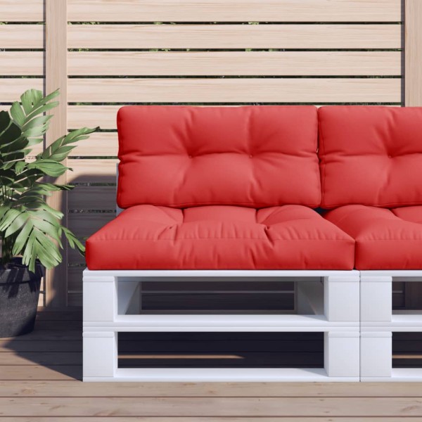 Cojín para palets de tela rojo 70x40x12 cm Cojín para palets de tela rojo 70x40x12 cm