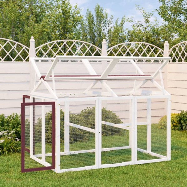 Corral de madera maciza pino color moca 141x94x104 cm Corral de madera maciza pino color moca 141x94x104 cm