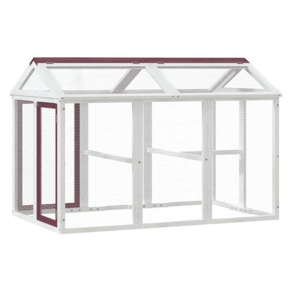 Corral de madera maciza pino color moca 141x94x104 cm Corral de madera maciza pino color moca 141x94x104 cm