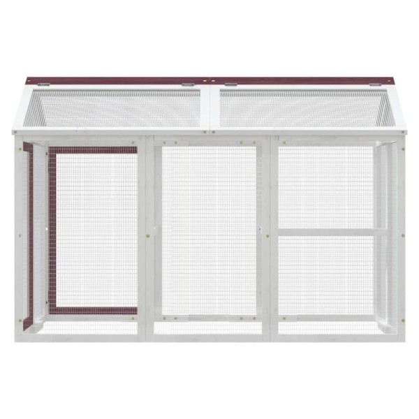 Corral de madera maciza pino color moca 141x94x104 cm Corral de madera maciza pino color moca 141x94x104 cm