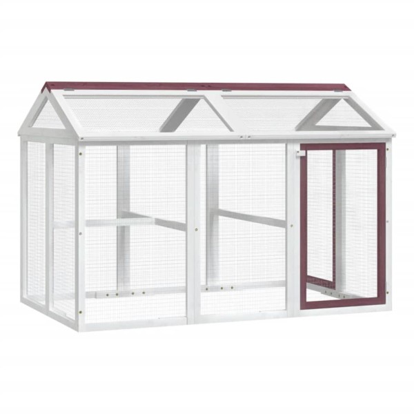 Corral de madera maciza pino color moca 141x94x104 cm Corral de madera maciza pino color moca 141x94x104 cm