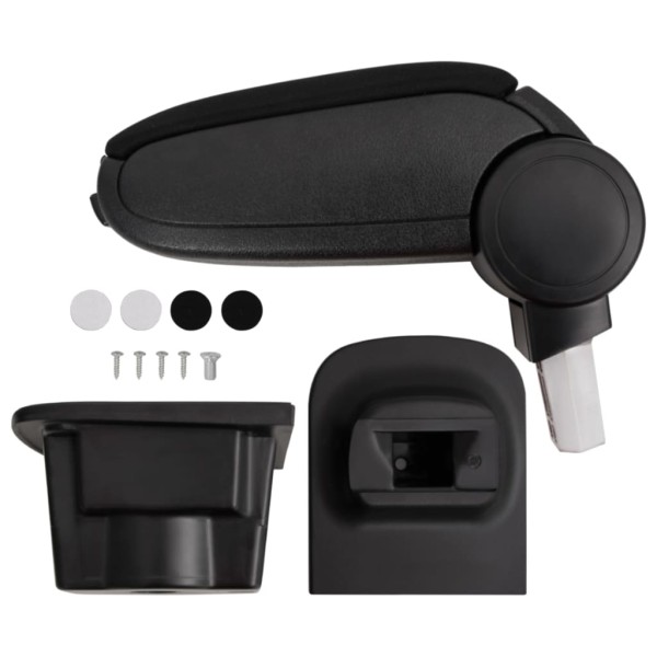 Reposabrazos para coche ABS negro 16x35x(30-49) cm Reposabrazos para coche ABS negro 16x35x(30-49) cm