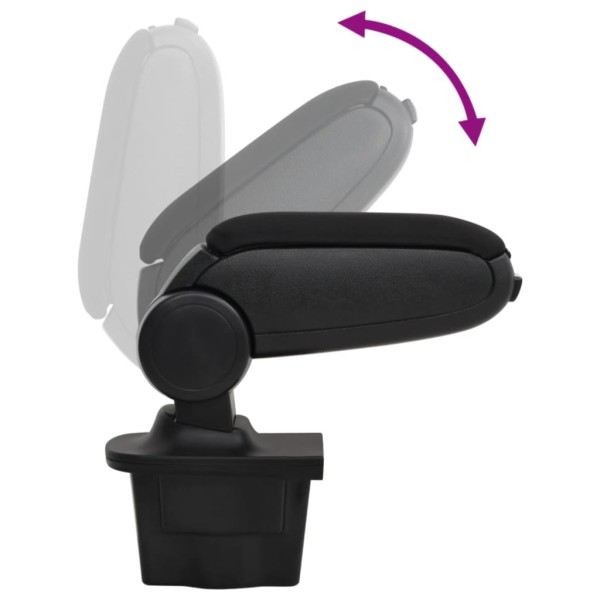 Reposabrazos para coche ABS negro 16x35x(30-49) cm Reposabrazos para coche ABS negro 16x35x(30-49) cm