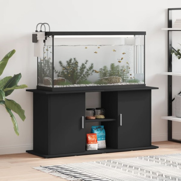 Soporte para acuario madera de ingeniería negro 121x41x58 cm Soporte para acuario madera de ingeniería negro 121x41x58 cm