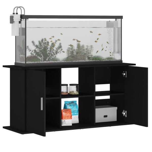 Soporte para acuario madera de ingeniería negro 121x41x58 cm Soporte para acuario madera de ingeniería negro 121x41x58 cm