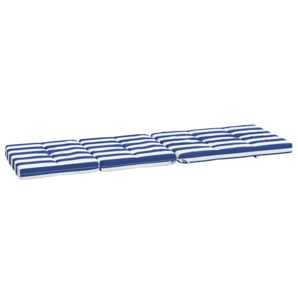 Cojines para tumbona 2 uds tela Oxford a rayas azul y blanco Cojines para tumbona 2 uds tela Oxford a rayas azul y blanco