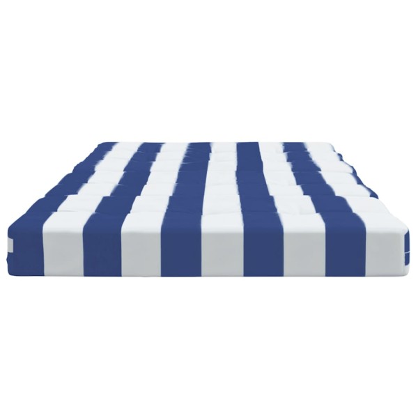 Cojines para tumbona 2 uds tela Oxford a rayas azul y blanco Cojines para tumbona 2 uds tela Oxford a rayas azul y blanco
