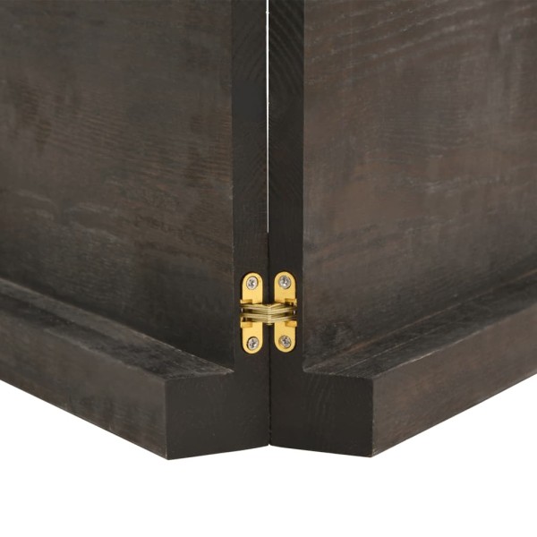 Estante pared madera roble tratada marrón oscuro 160x40x(2-6)cm Estante pared madera roble tratada marrón oscuro 160x40x(2-6)cm