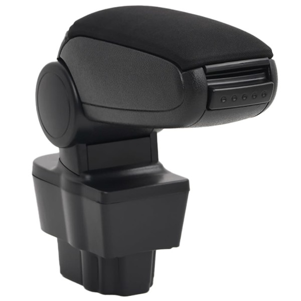 Reposabrazos para coche ABS negro 12x37x(31-48) cm Reposabrazos para coche ABS negro 12x37x(31-48) cm