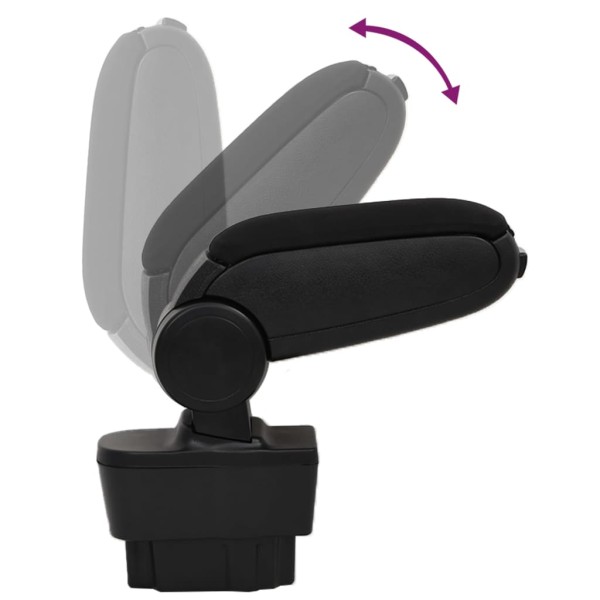 Reposabrazos para coche ABS negro 12x37x(31-48) cm Reposabrazos para coche ABS negro 12x37x(31-48) cm
