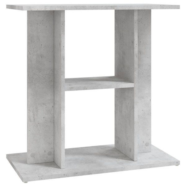 Soporte para acuario madera ingeniería gris hormigón 60x30x60cm Soporte para acuario madera ingeniería gris hormigón 60x30x60cm
