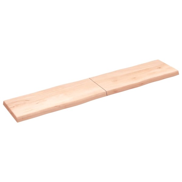 Tablero de mesa madera maciza borde natural 200x40x(2-6) cm Tablero de mesa madera maciza borde natural 200x40x(2-6) cm