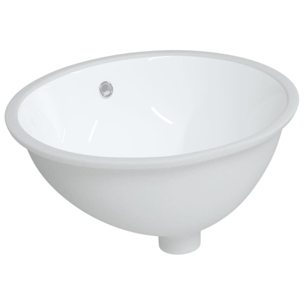 Lavabo de baño ovalado cerámica blanco 49x40,5x21 cm Lavabo de baño ovalado cerámica blanco 49x40,5x21 cm