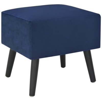 Mesita de noche azul 40x35x40 cm terciopelo Mesita de noche azul 40x35x40 cm terciopelo