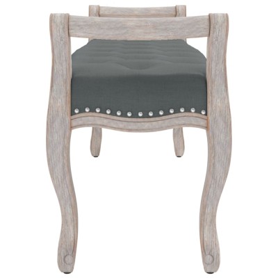 Banco de tela gris oscuro 110x45x60 cm Banco de tela gris oscuro 110x45x60 cm