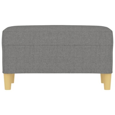 Banco de tela gris oscuro 70x35x41 cm Banco de tela gris oscuro 70x35x41 cm
