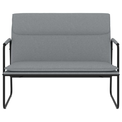 Banco de tela gris claro 100x64x80 cm