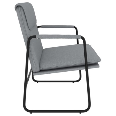 Banco de tela gris claro 100x64x80 cm