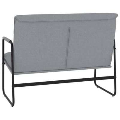 Banco de tela gris claro 100x64x80 cm