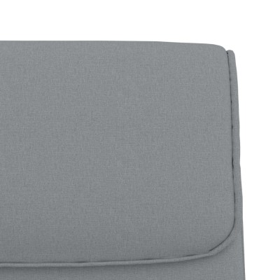 Banco de tela gris claro 100x64x80 cm