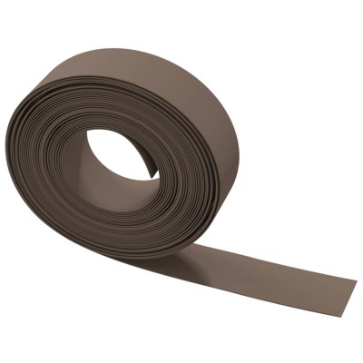 Borduras de jardín 3 uds polietileno marrón 10 m 15 cm Borduras de jardín 3 uds polietileno marrón 10 m 15 cm