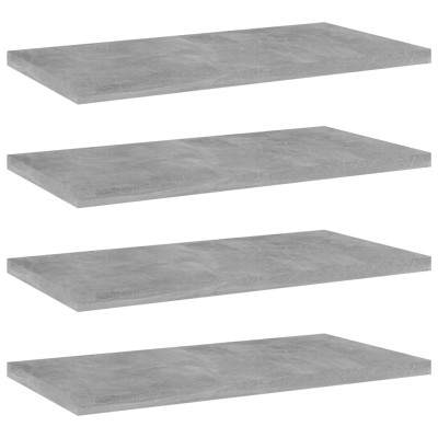 Estante estantería 4uds contrachapada gris hormigón 40x20x1,5cm Estante estantería 4uds contrachapada gris hormigón 40x20x1,5cm