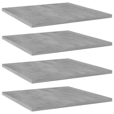 Estante estantería 4uds contrachapada gris hormigón 40x40x1,5cm Estante estantería 4uds contrachapada gris hormigón 40x40x1,5cm